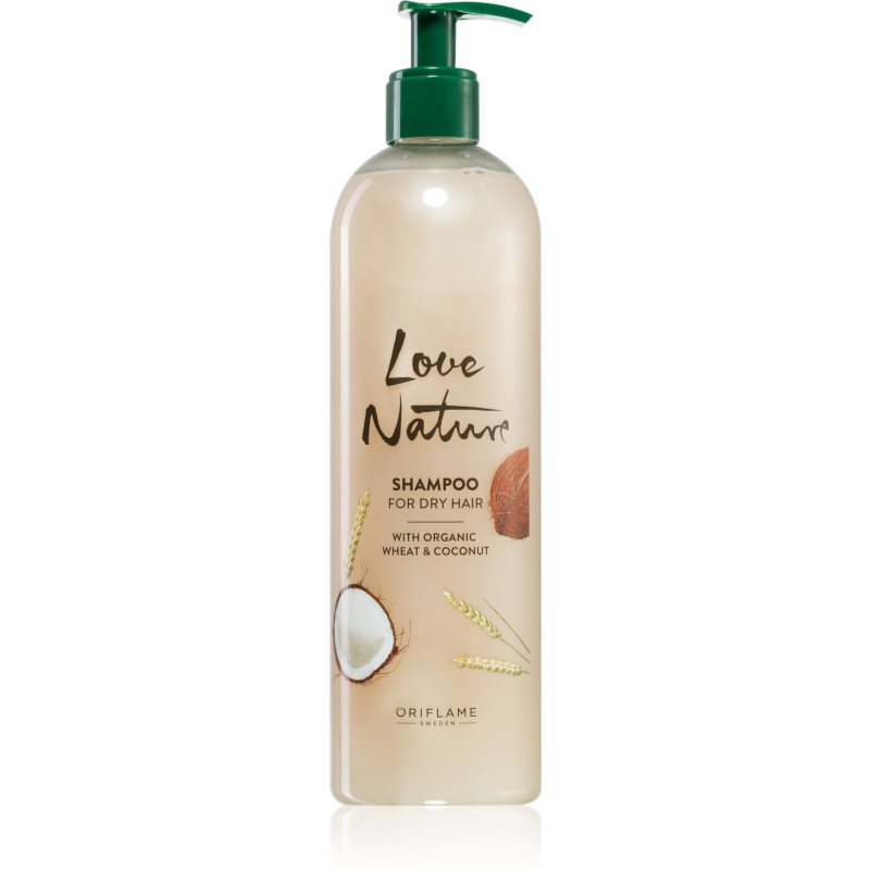 Oriflame Love Nature Organic Wheat & Coconut sampon hidratant pentru par uscat 500 ml