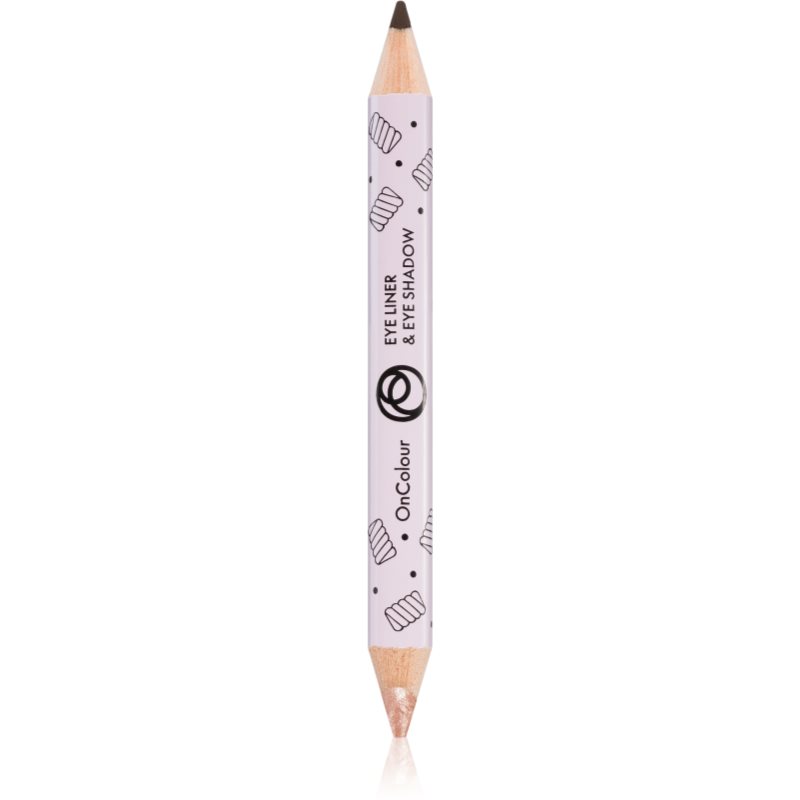 Oriflame OnColour fard de ochi și creion de ochi 2 in 1 culoare Fluffy Nude 1,5 g
