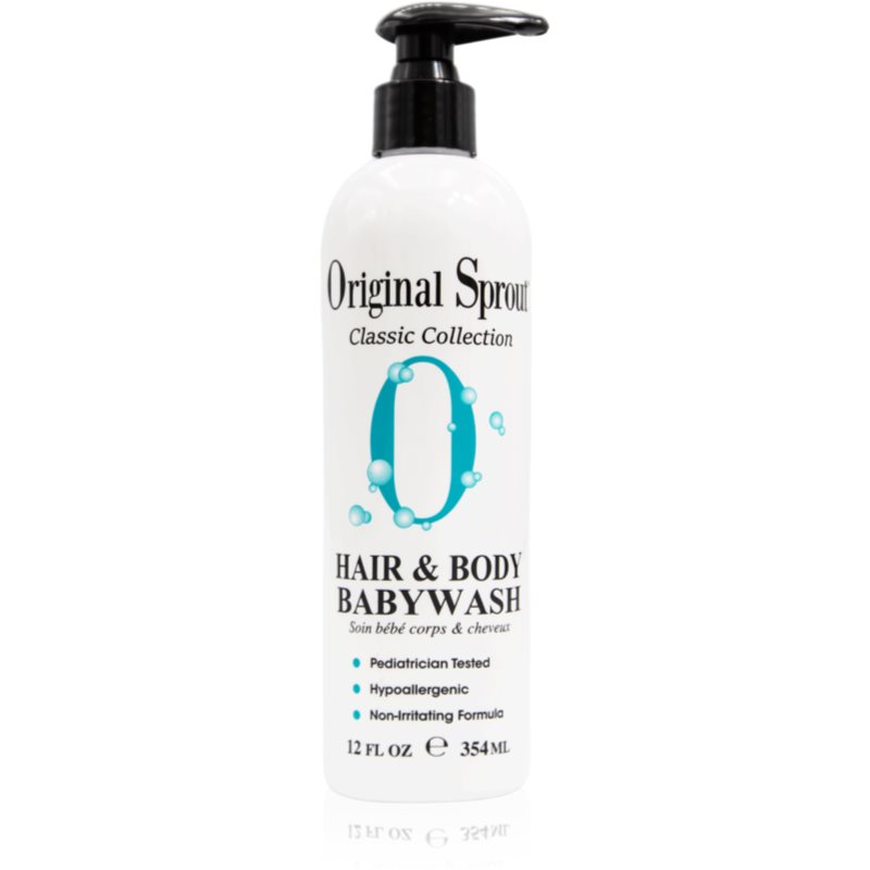 Original Sprout Classic Collection Hair & Body Babywash gel de duș pentru corp și păr pentru piele sensibila pentru copii pH 6,0 – 7,0 346 ml