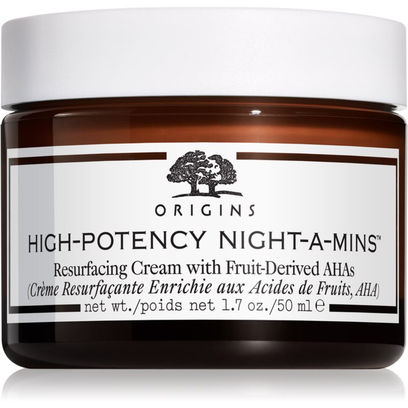 Origins High-Potency Night-A-Mins™ Resurfacing Cream With Fruit-Derived AHAs cremă regeneratoare de noapte, pentru refacerea densității pielii 50 ml
