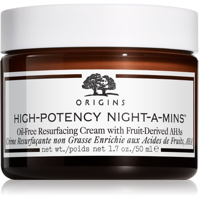 Origins High-potency Night-a-mins™ Oil-free Resurfacing Gel Cream With Fruit-derived Ahas Crema Regeneratoare De Noapte, Pentru Refacerea Densitatii Pielii 50 Ml