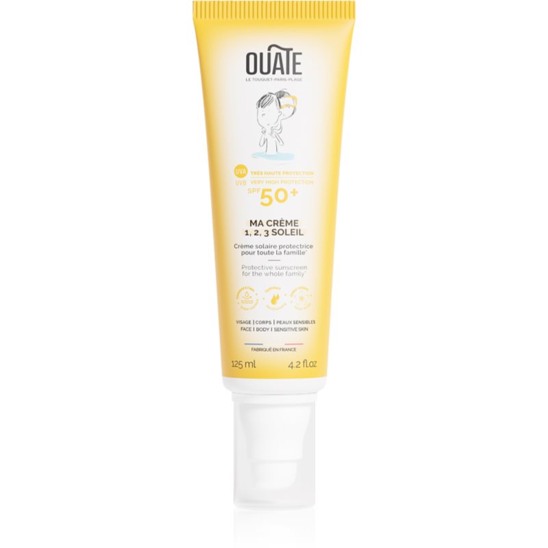 OUATE My 1,2,3 Sunscreen SPF 50+ for Face and Body crema pentru protectie solara pentru fata si corp SPF 50+ 125 ml