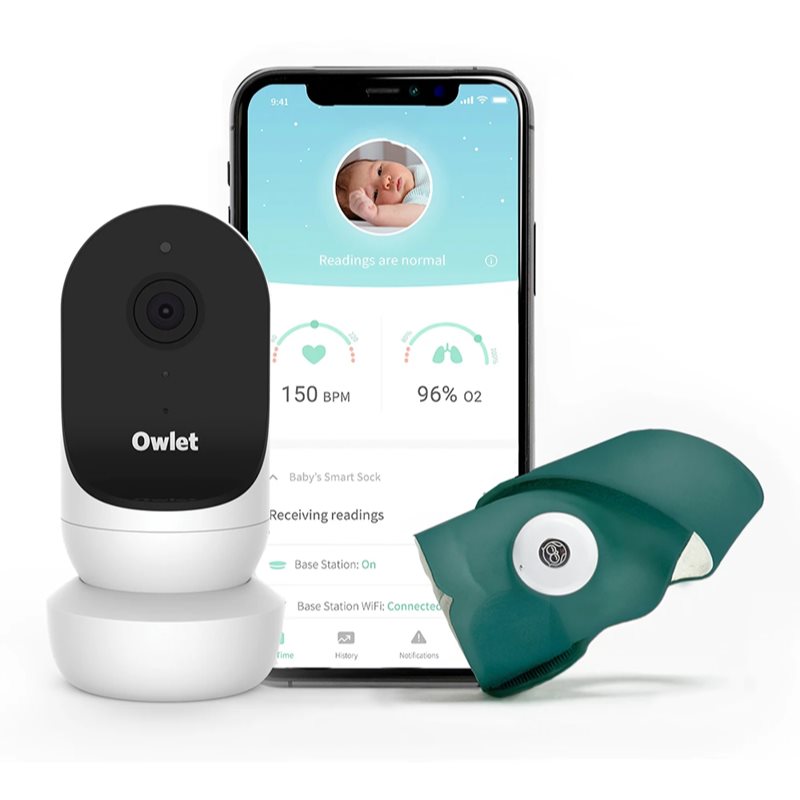 Owlet Monitor Duo Smart Sock 3 & Cam 2 set pentru bebeluși Deep Sea Green 1 buc