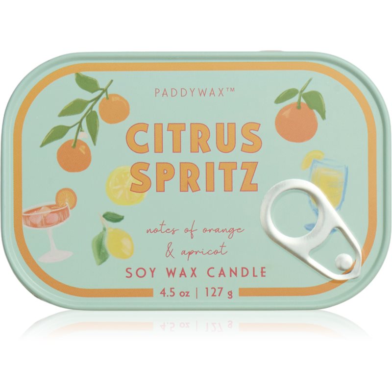 Paddywax Bistro Tin Citrus Spritz lumânare parfumată în placă 127 g