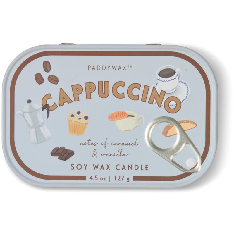 Paddywax Bistro Tin Cappuccino lumânare parfumată în placă 127 g