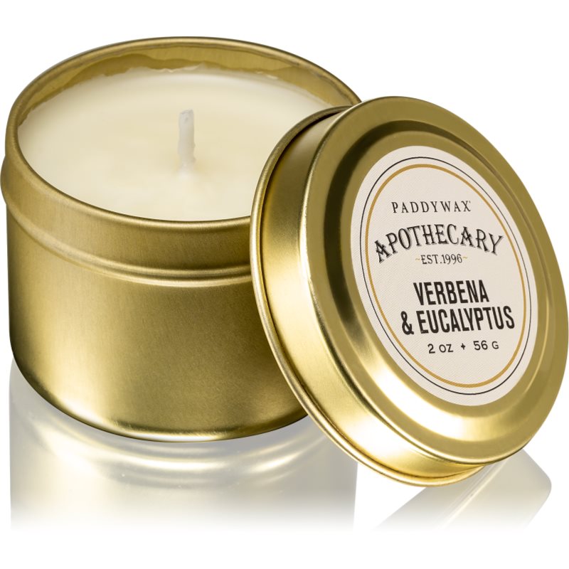 Paddywax Apothecary Verbena & Eucalyptus lumânare parfumată  în placă 56 g