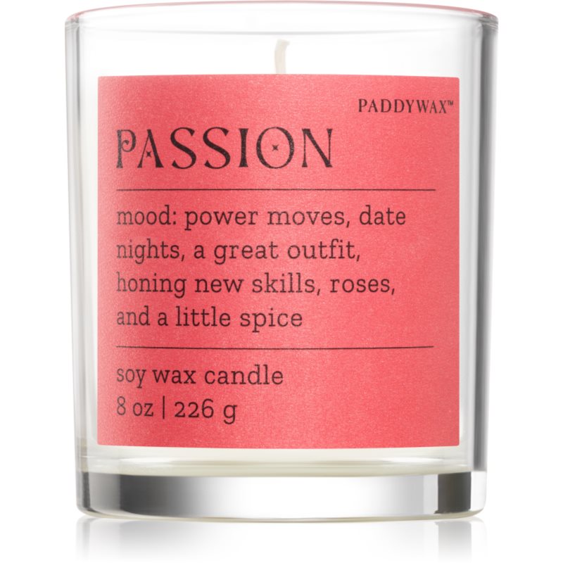 Paddywax Mood Passion Saffron Rose lumânare parfumată 226 g