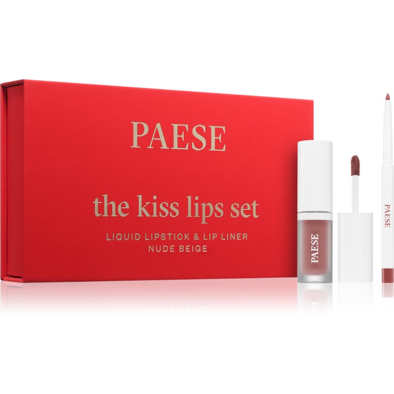 Paese The Kiss Lips Set set cadou culoare 01 Nude Beige