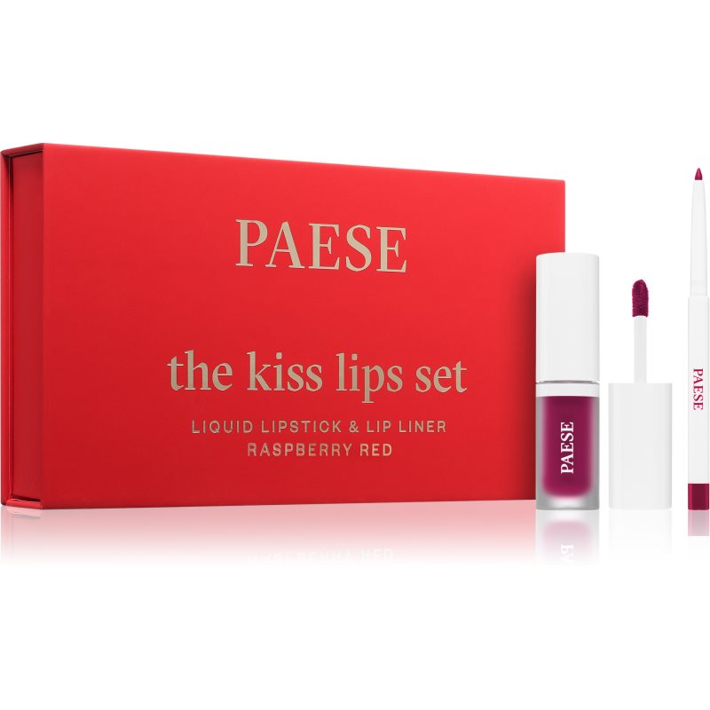 Paese The Kiss Lips Set Raspberry Red set cadou culoare 05 Raspberry Red