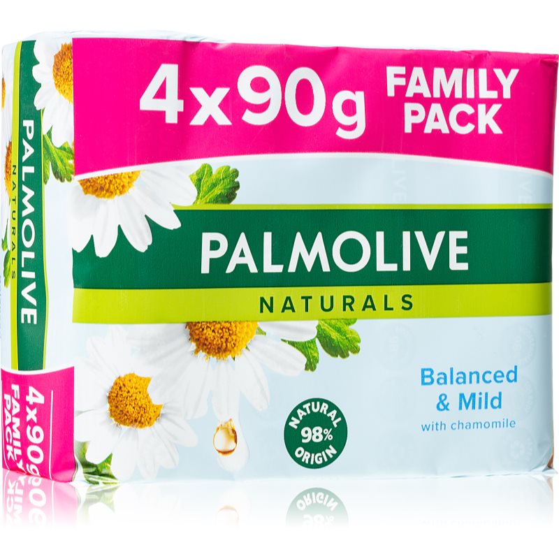 Palmolive Naturals Chamomile săpun solid cu musetel 4x90 g