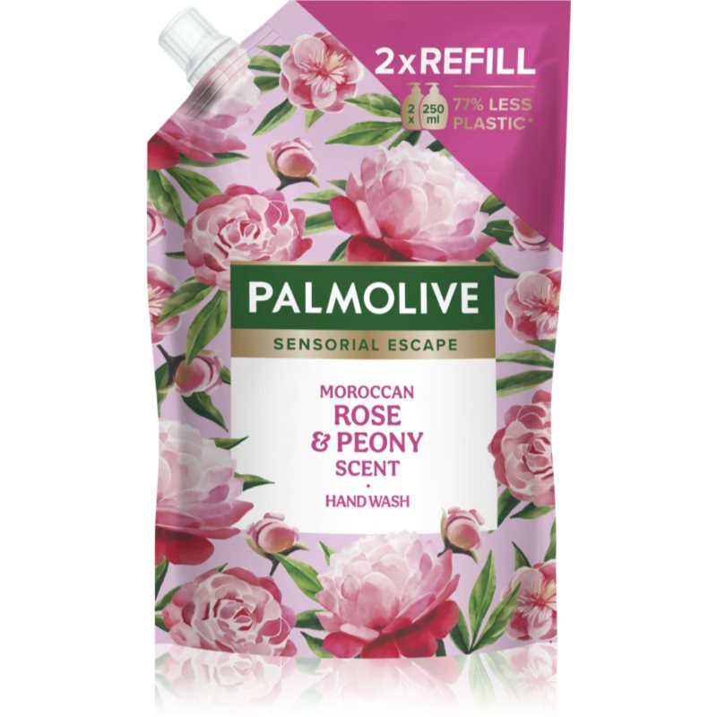 Palmolive Sensorial Escape Moroccan Rose & Peony Săpun lichid pentru mâini rezervă 500 ml