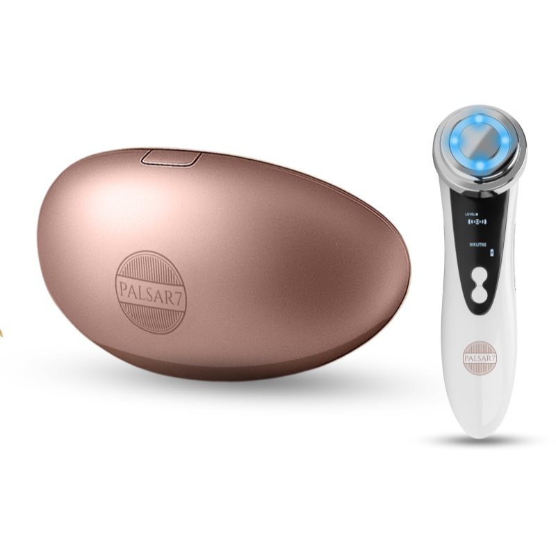 PALSAR7 Exclusive Set LED Lip Mask & Galvanic Iron set la un preț mai avantajos Rose Gold