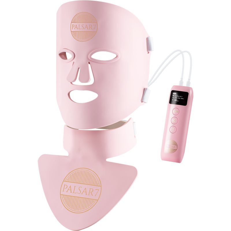 PALSAR7 Photon LED mask Pink Cloud mască de tratament cu LED pentru fata si decolteu 1 buc