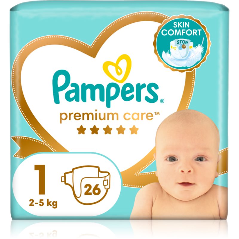 Pampers Premium Care Size 1 scutece de unică folosință 2-5 kg 26 buc