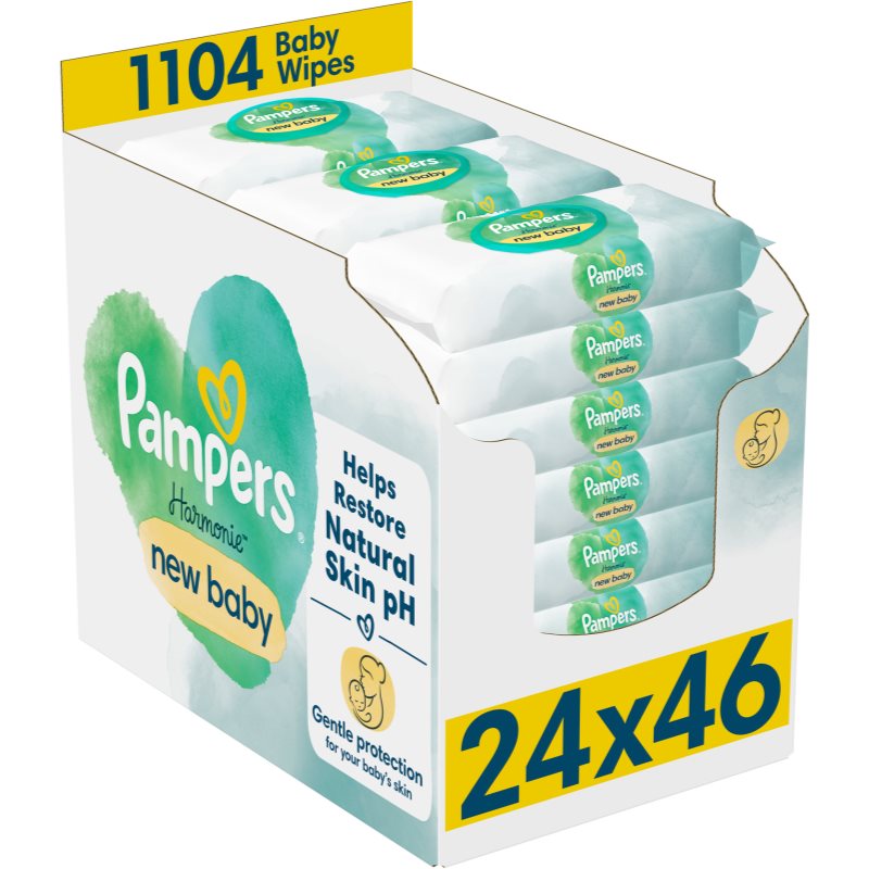 Pampers Harmonie New Baby Șervețele umede pentru copii 24x46 buc