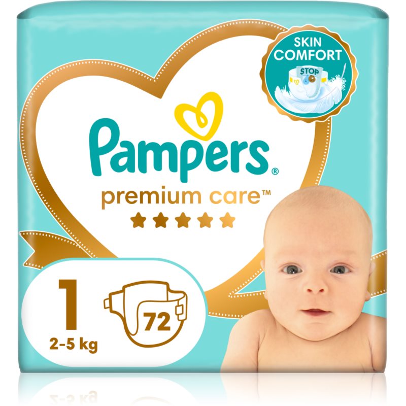 Pampers Premium Care Size 1 Einwegwindeln 2-5 kg 72 St.