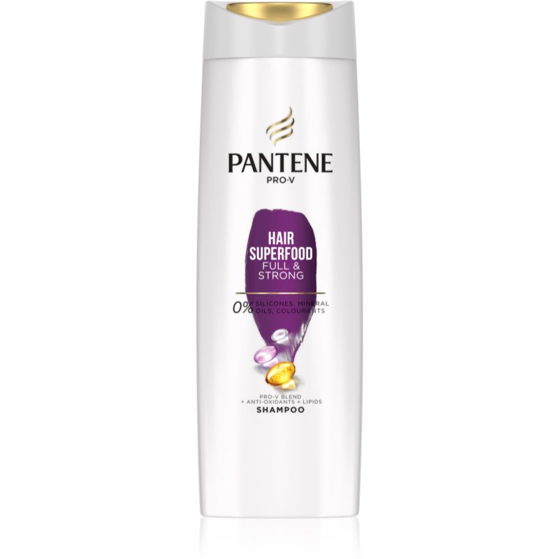 Pantene Hair Superfood Full & Strong șampon pentru hranire si stralucire 400 ml