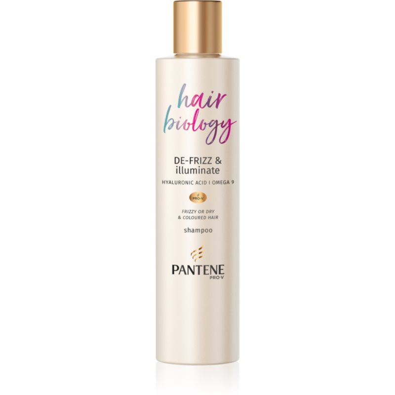 Pantene Hair Biology De-Frizz & Illuminate șampon pentru par uscat si vopsit 250 ml