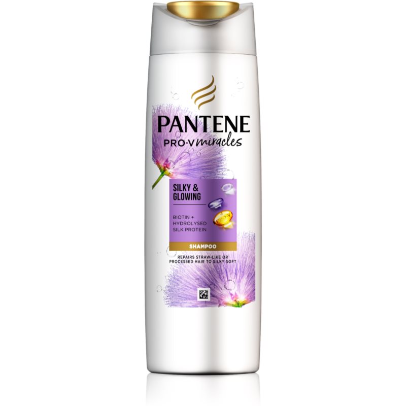 Pantene Pro-V Miracles Silky & Glowing șampon reparator cu keratină 300 ml