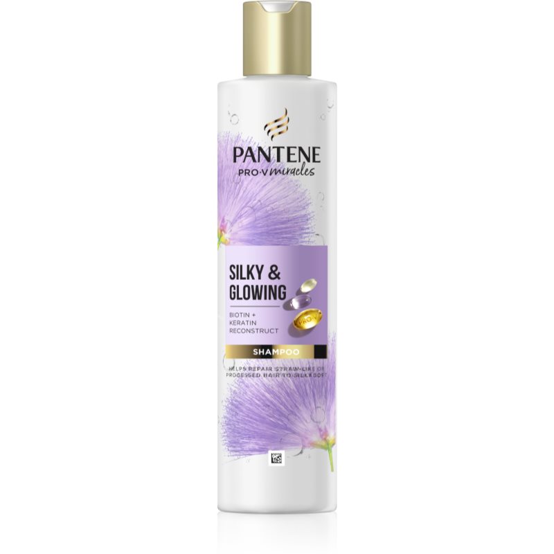 Pantene Pro-V Miracles Silky & Glowing șampon reparator cu keratină 250 ml