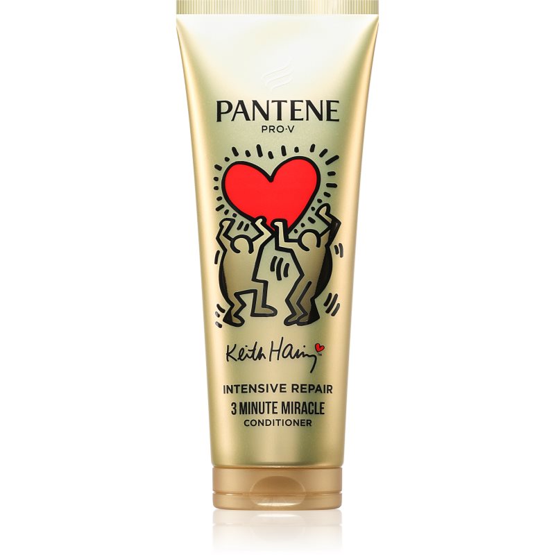 Pantene 3 Minute Miracle Keith Haring balsam intensiv pentru par deteriorat 220 ml