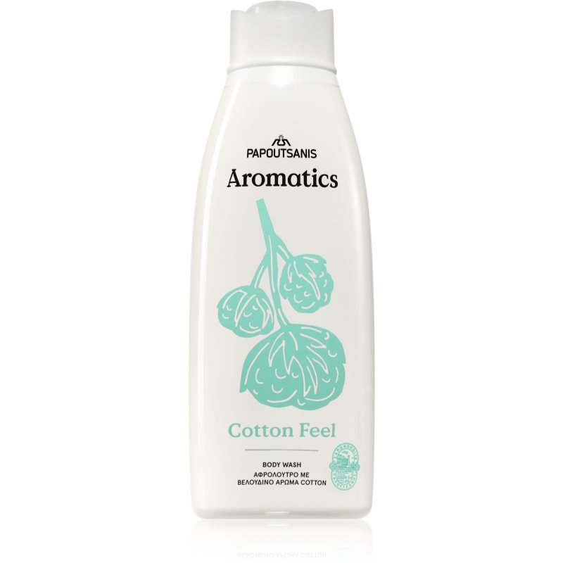 PAPOUTSANIS Aromatics Cotton Feel gel de duș mătăsos 650 ml