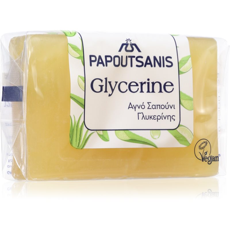 PAPOUTSANIS Glycerine Green săpun solid pentru corp 125 g PAPOUTSANIS Glycerine Green săpun solid pentru corp 125 g