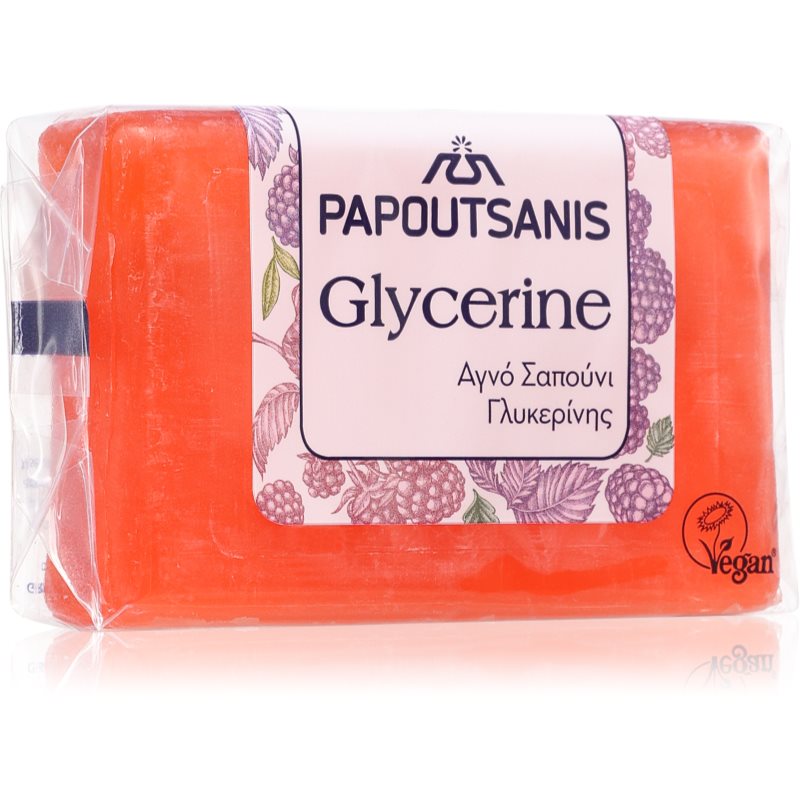 PAPOUTSANIS Glycerine Red săpun solid pentru corp 125 g PAPOUTSANIS Glycerine Red săpun solid pentru corp 125 g