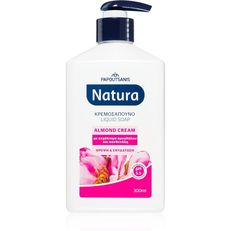 PAPOUTSANIS Natura Almond Cream săpun lichid de maini 300 ml