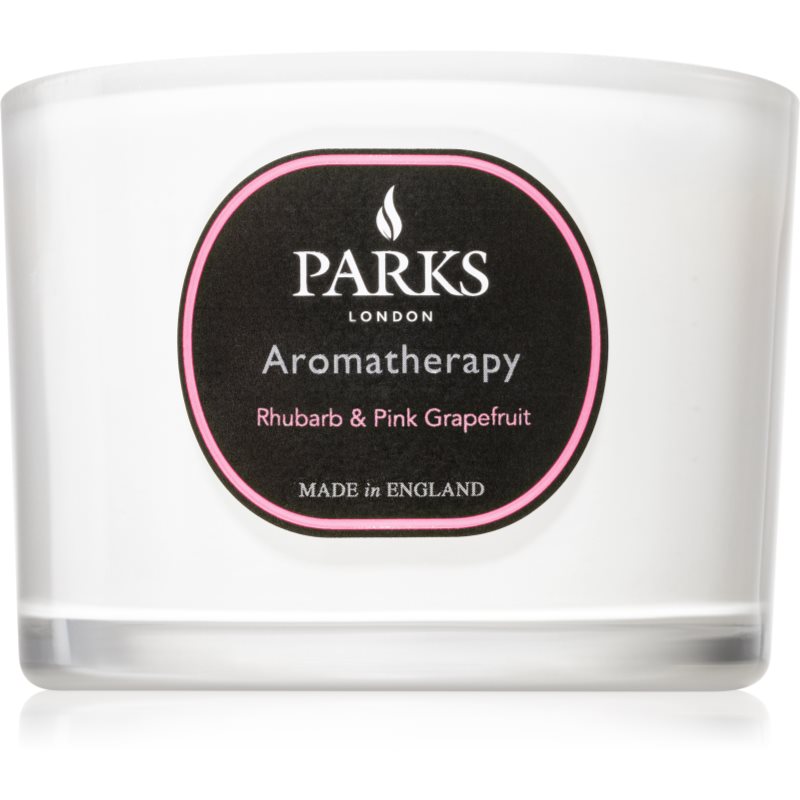 Parks London Aromatherapy Rhubarb & Pink Grapefruit lumânare parfumată 80 g