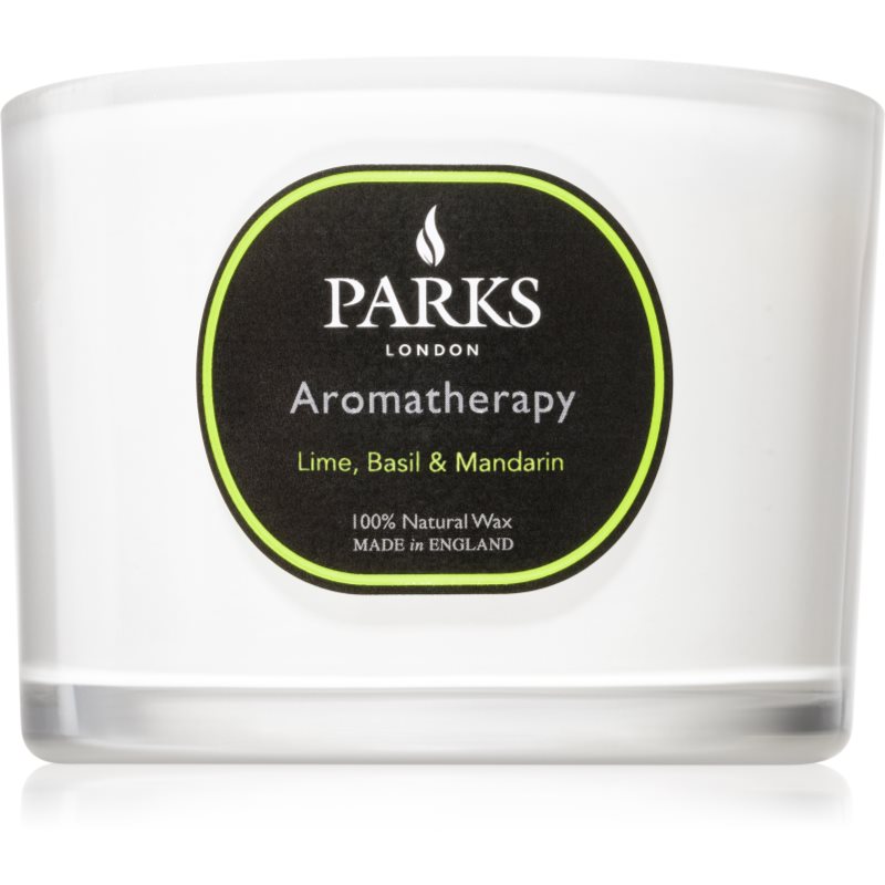 Parks London Aromatherapy Lime, Basil & Mandarin lumânare parfumată 80 g