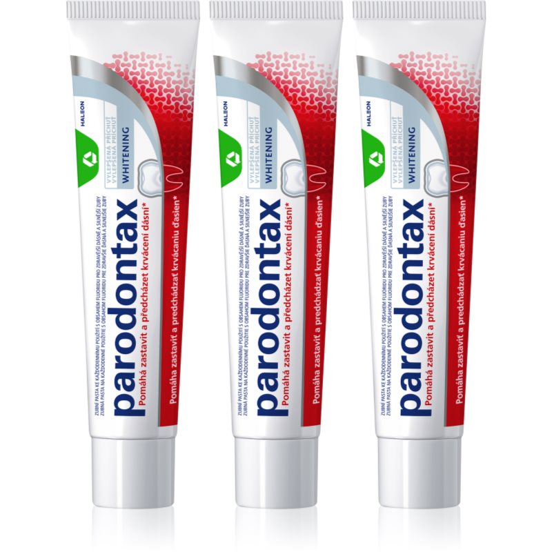 Parodontax Whitening pasta de dinti pentru albire impotriva sangerarii gingiilor 3x75 ml