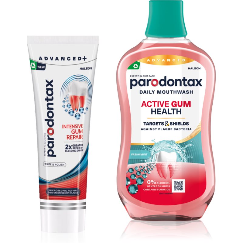 Parodontax Intensive Gum Repair White & Active Gum Health set pentru dinti