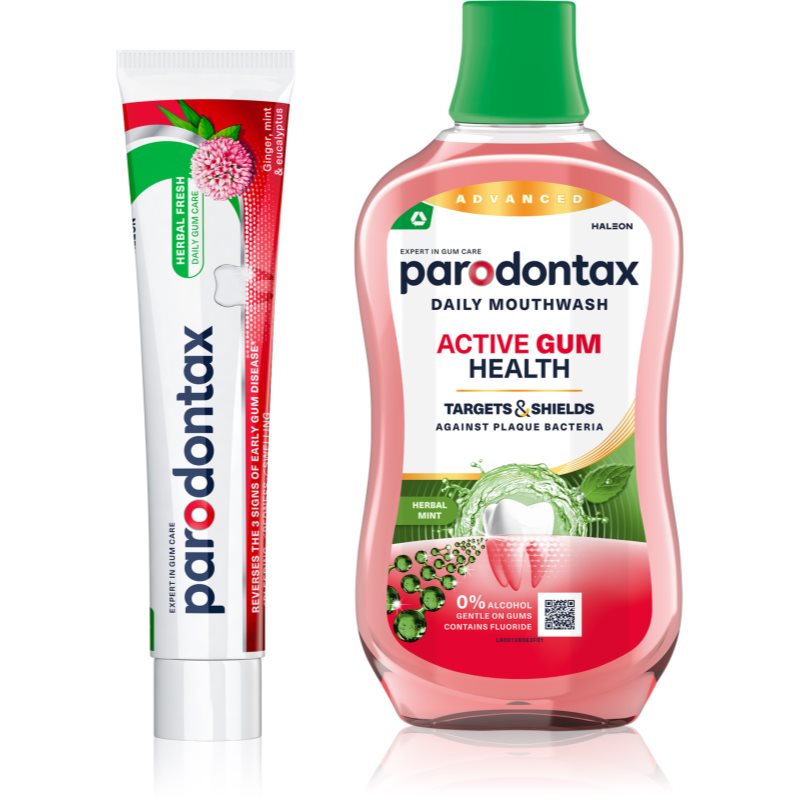 Parodontax Herbal Fresh & Active Gum Health set pentru dinti