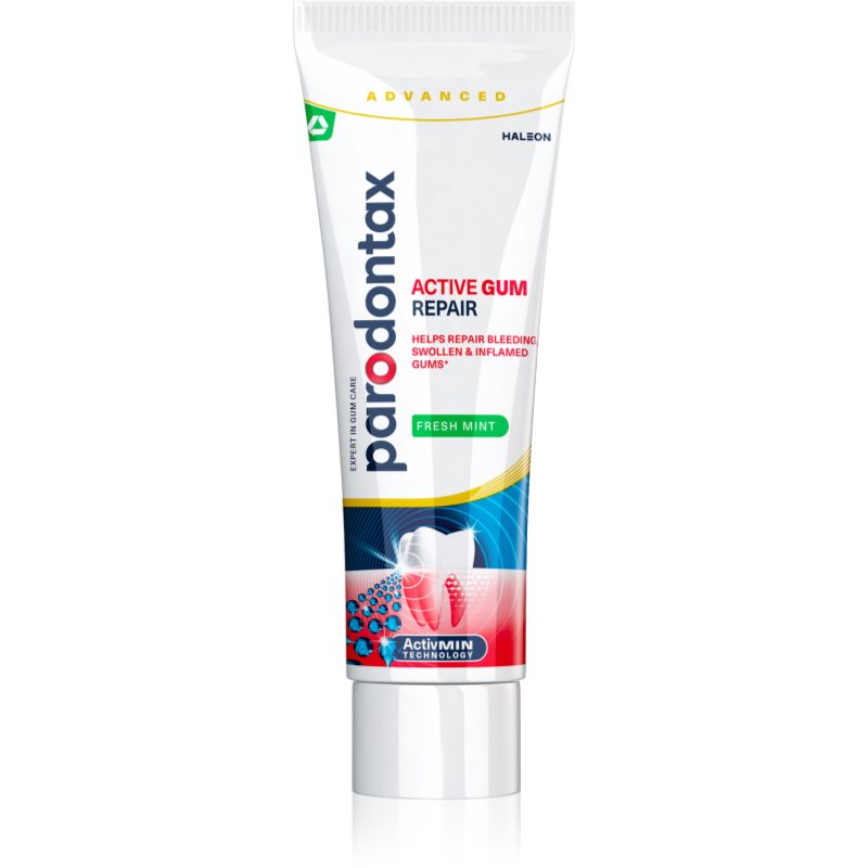 Parodontax Active Gum Repair Fresh Mint pastă de dinți pentru gingii sanatoase si ingrijire orala 75 ml