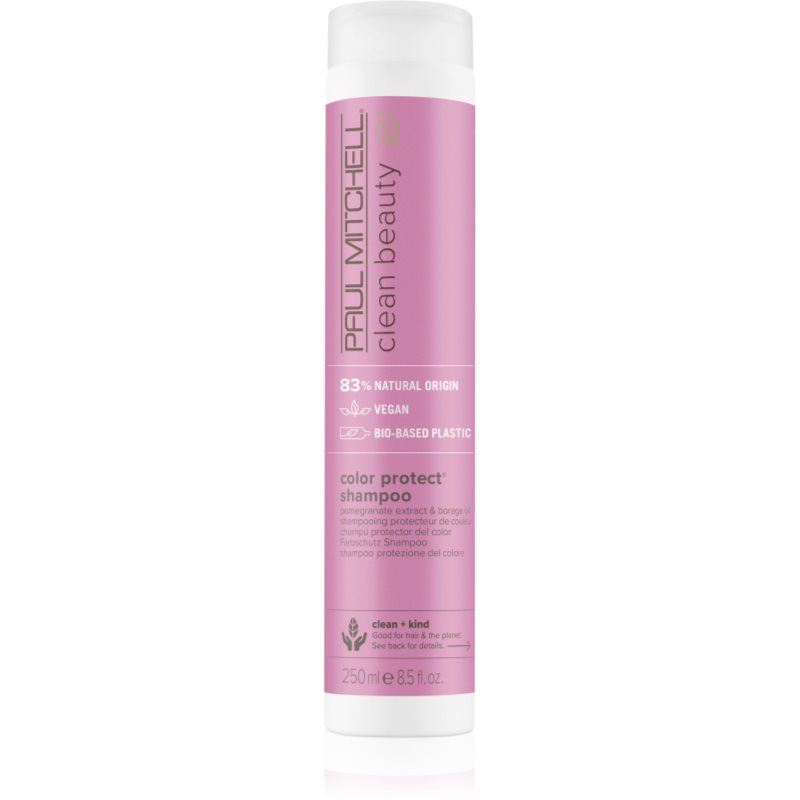 Paul Mitchell Clean Beauty Color Protect Shampoo sampon violet pentru păr în nuanțe reci de blond, decolorat sau șuvițat 250 ml