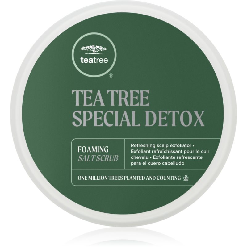Paul Mitchell Tea Tree Special Detox Foaming Salt Scrub spuma exfolianta pentru fata pentru par si scalp 184 ml