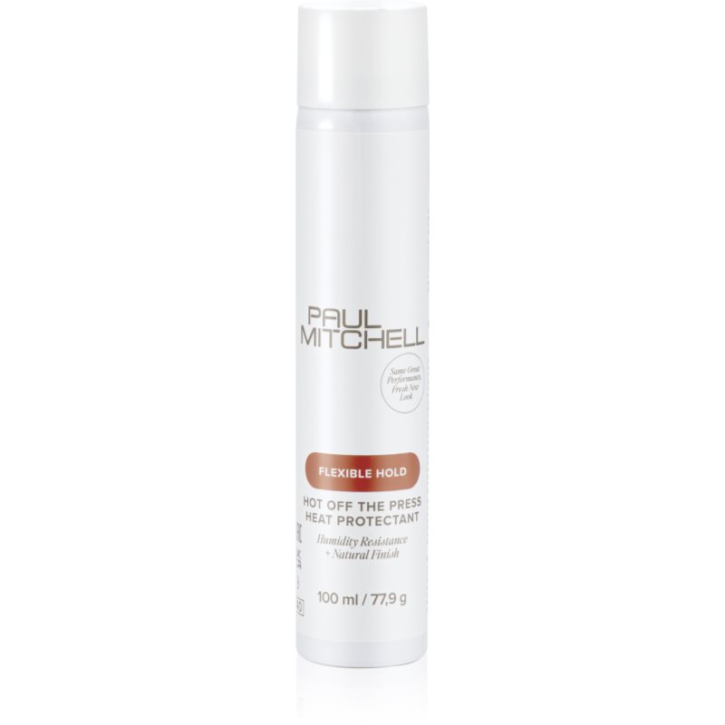 Paul Mitchell Flexible Hold Hot Off The Press Heat Protectant spray protector pentru modelarea termica a parului 100 ml