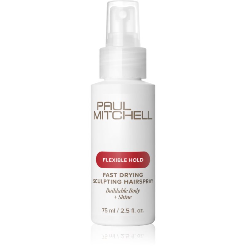 Paul Mitchell Flexible Hold Fast Drying Sculpting Hairspray fixativ pentru volum și strălucire 75 ml