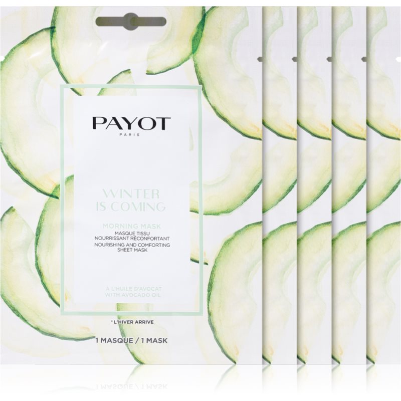Payot Morning Mask Winter is Coming mască textilă nutritivă 5 buc