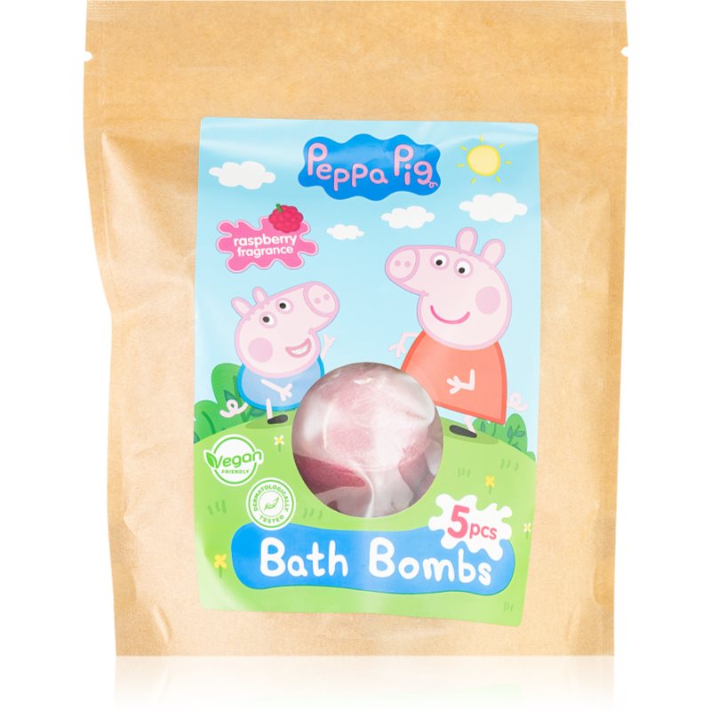 Peppa Pig Bath Bombs bile eferverscente pentru baie 5x50 g