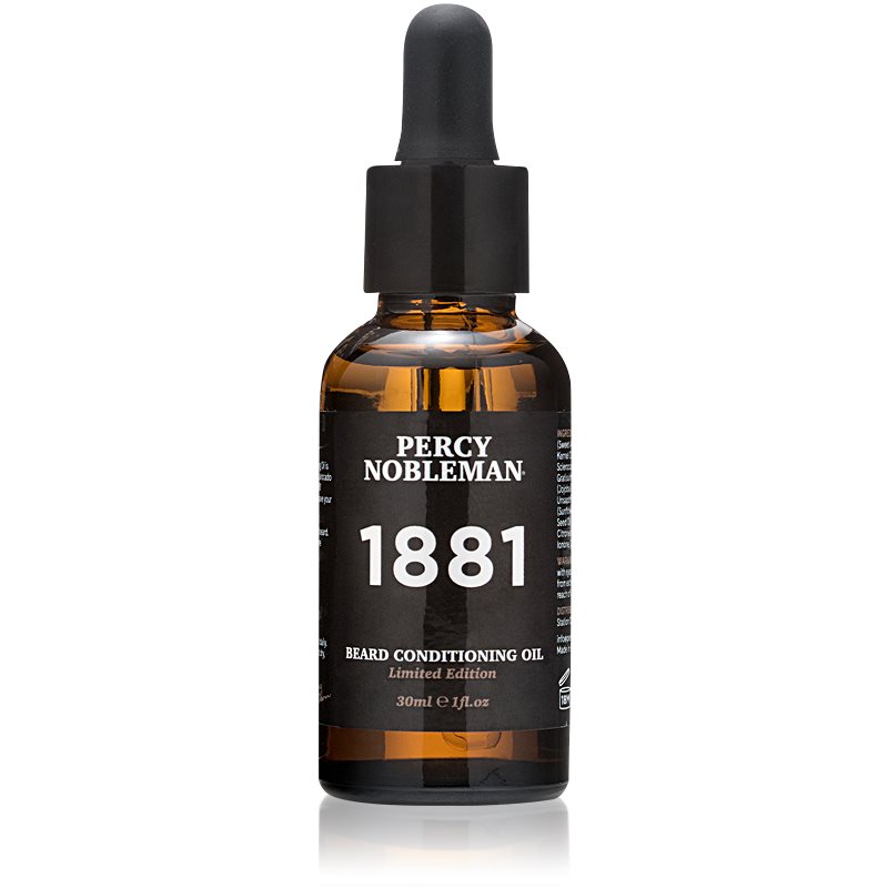 Percy Nobleman Beard Conditioning Oil 1881 balsam nutritiv cu ulei, pentru barbă 30 ml