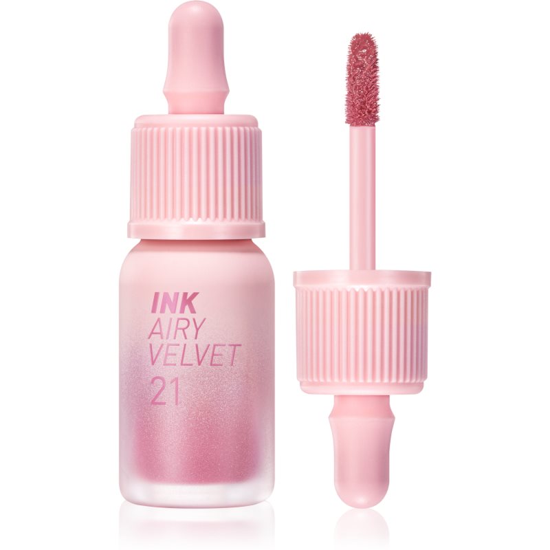 peripera Ink Airy Velvet ruj crema cu efect matifiant culoare 21 Fluffy Peach 4 g