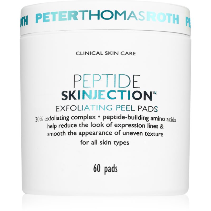 Peter Thomas Roth Peptide Skinjection™ Exfoliating Peel Pads tampoane exfoliante cu efect de netezire 60 buc