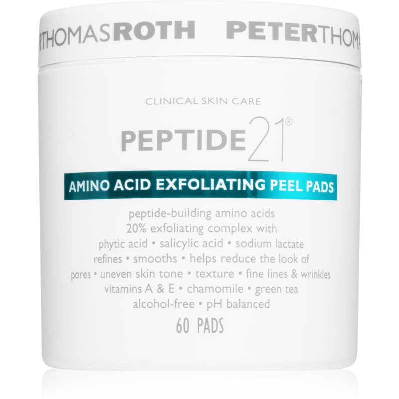 Peter Thomas Roth Peptide 21 Amino Acid Tampoane Exfoliante Pentru Netezirea Pielii Si Inchiderea Porilor 60 Buc