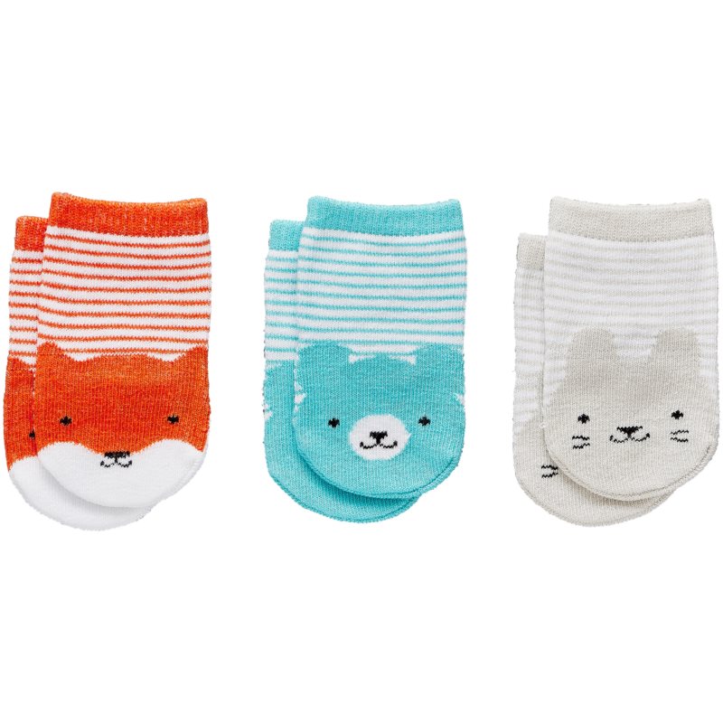 Petit Collage Baby Socks șosete pentru bebeluși 0+ 3 buc