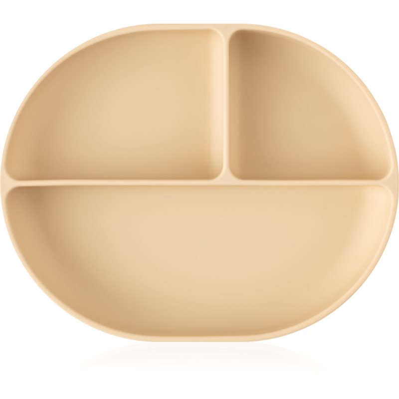 Petite&Mars Take&Match 6m+ farfurie compartimentată cu ventuză Desert Sand 1 buc Petite&Mars Take&Match 6m+ farfurie compartimentată cu ventuză Desert Sand 1 buc