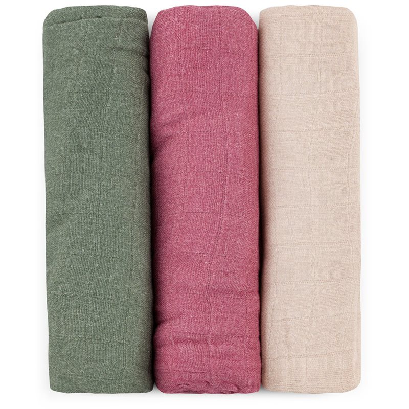 Petite&Mars Moussy scutece textile Botanic Tones 68 x 68 cm 3 buc