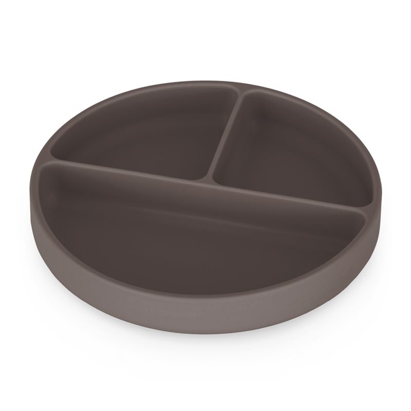 Petite&Mars Take&Match 6m+ farfurie compartimentată rotund Bitter Cocoa 1 buc