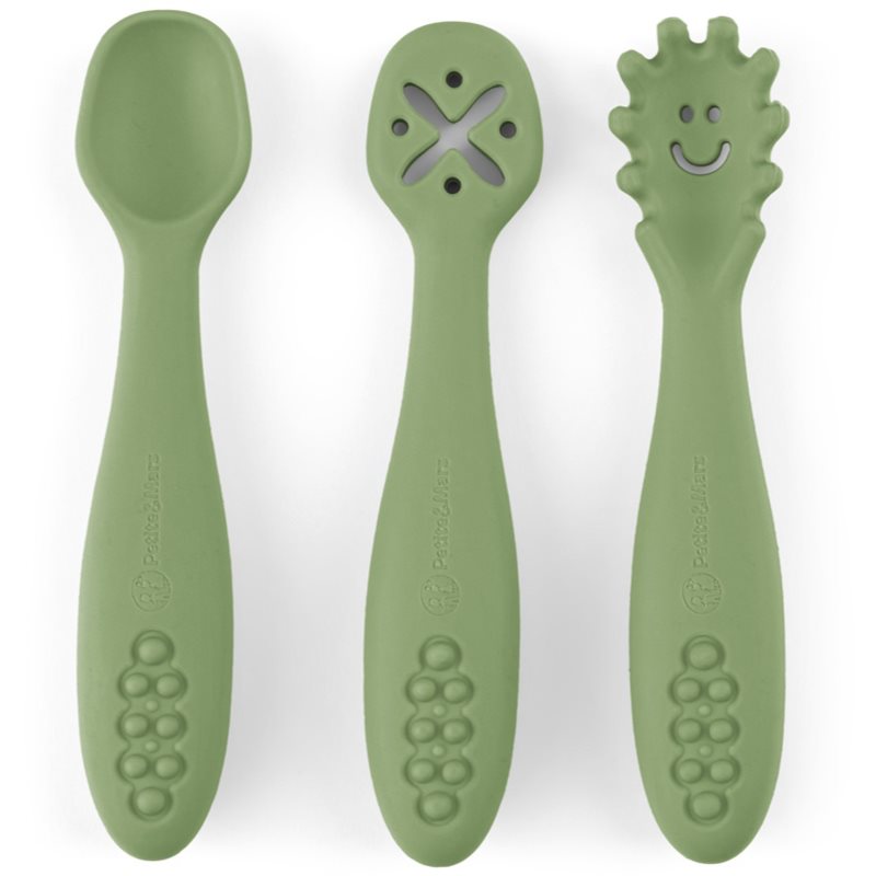 Petite&Mars Take&Match 6m+ linguriță pentru copii Sweet Pea 3 buc